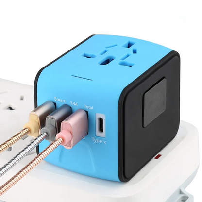 Ultimate Travel Power Hub: All-in-One Universal Adapter