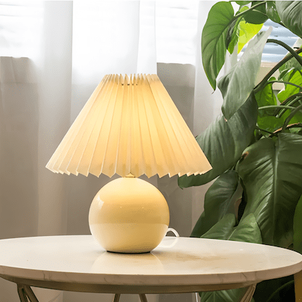 Pleated Lampshade Lamp | Graceful Pleats