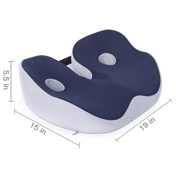 Adjustable Memory Foam Sit Bone Relief Seat Cushion