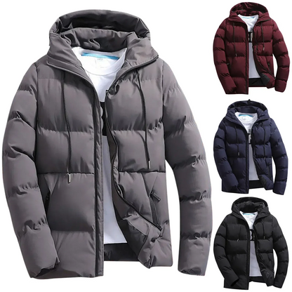 Stronger - Puffer Jacket Men Windproof Lined Winter Jacket With Hood