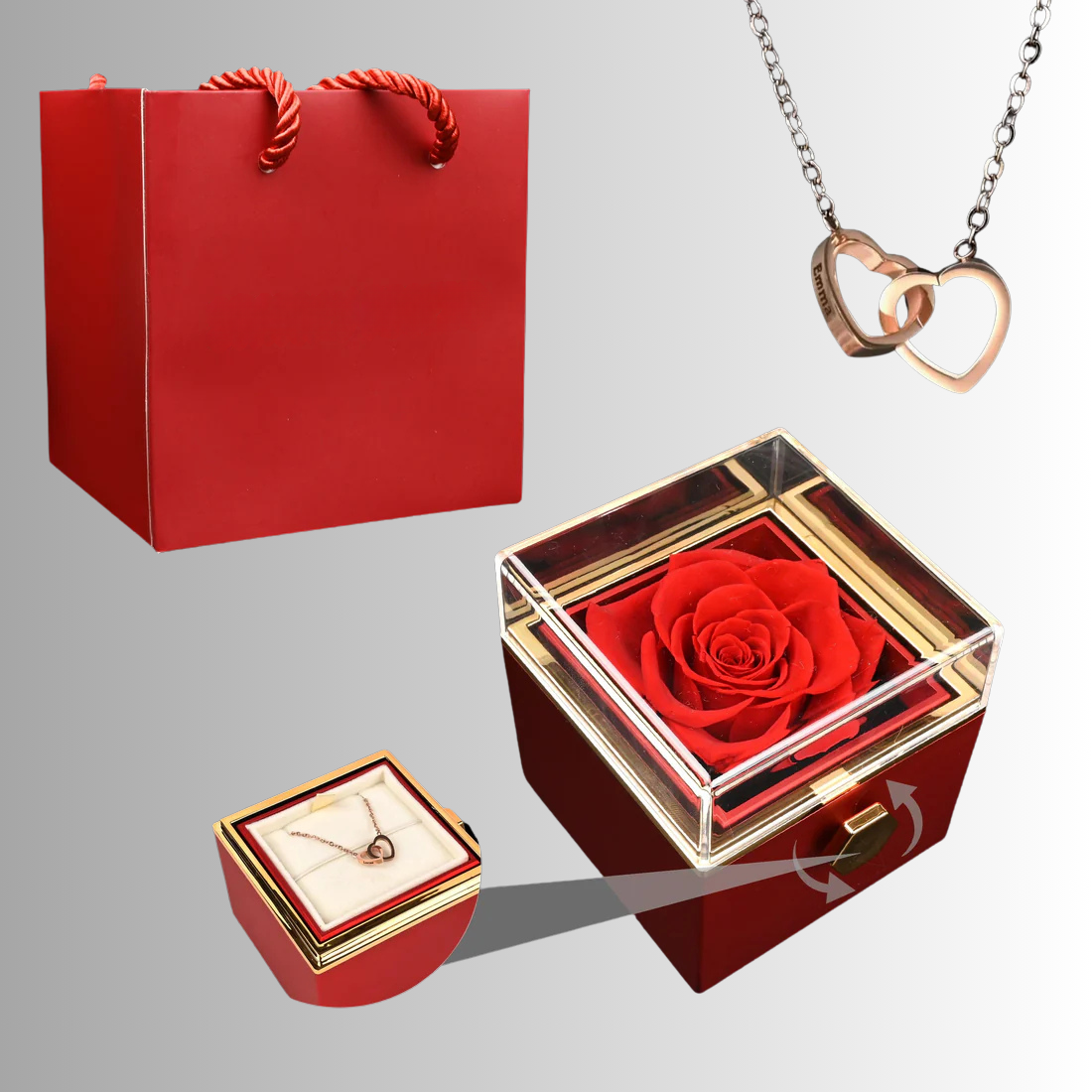 Rose Box &amp; Necklace