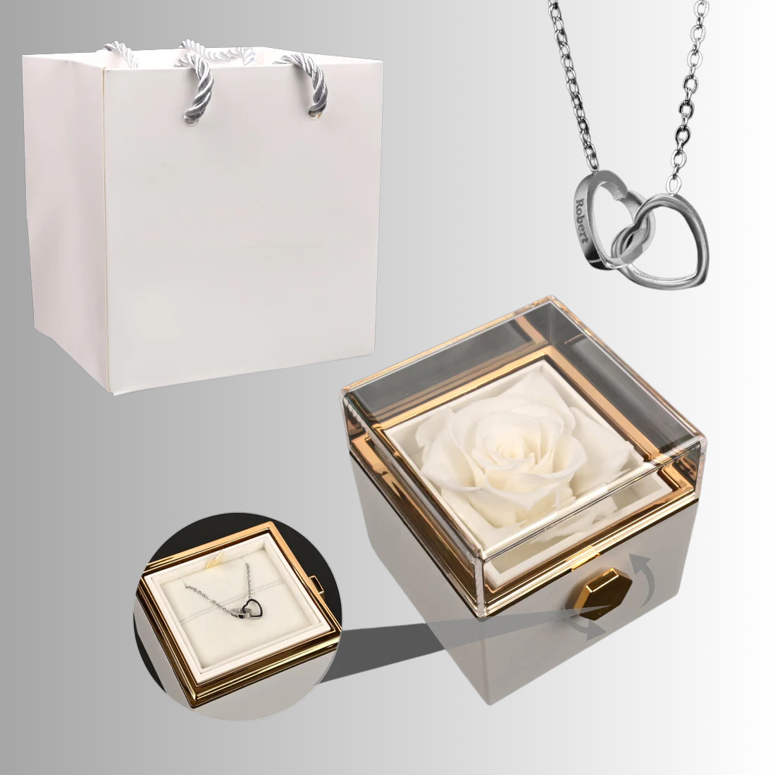 Rose Box &amp; Necklace