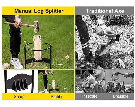 Manual Kindling Log Splitter, Firewood Splitter