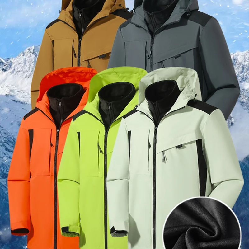 Klimate - Waterproof Winter Coat for Men – 3-in-1 Function, Windproof, Outdoor