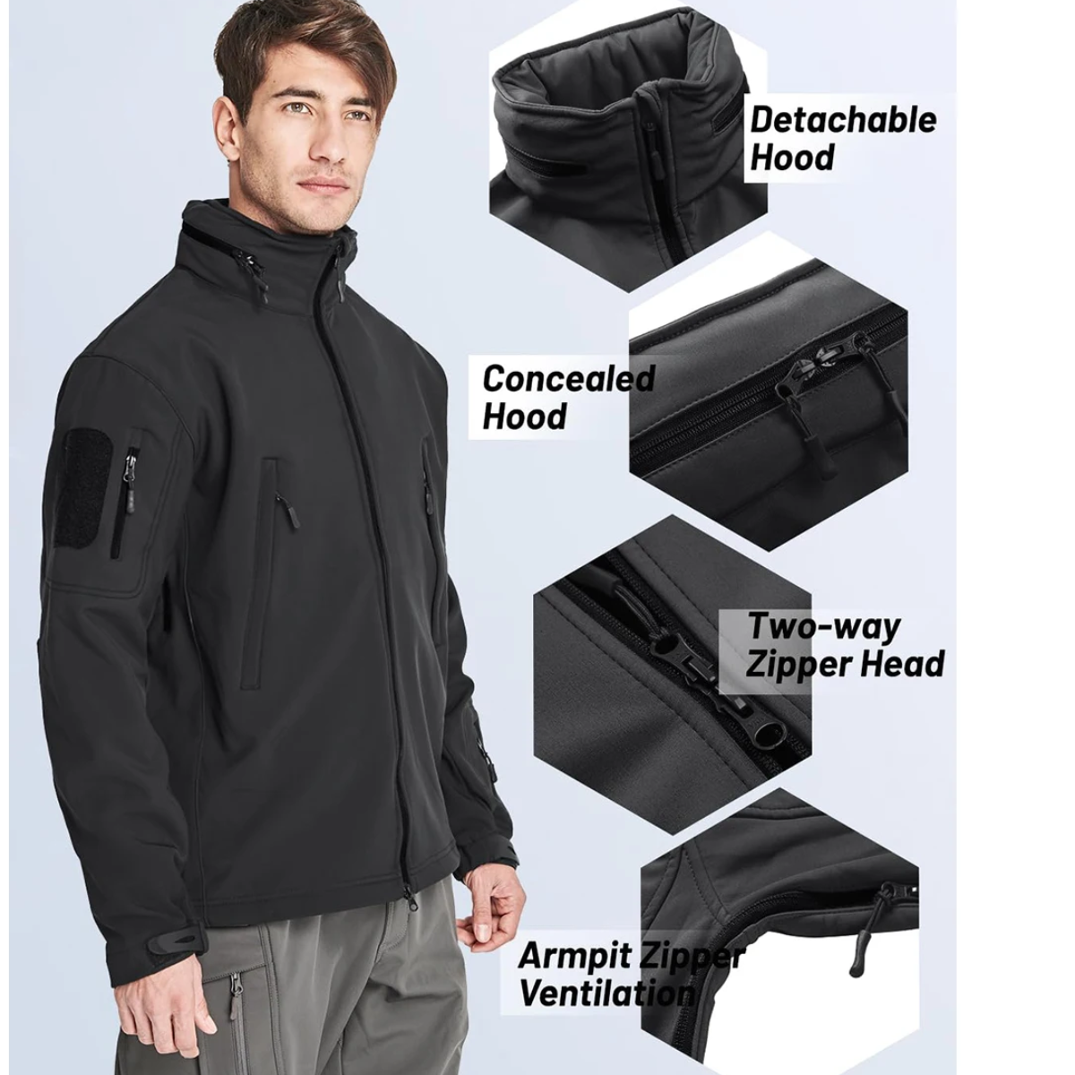 Sturmet - Waterproof Winter Coat Men – Weatherproof, Breathable, Hooded