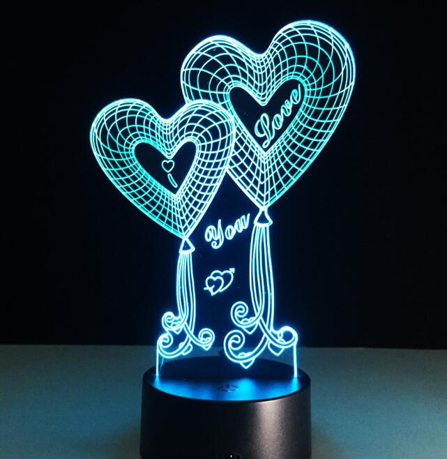 Colorful LED night light