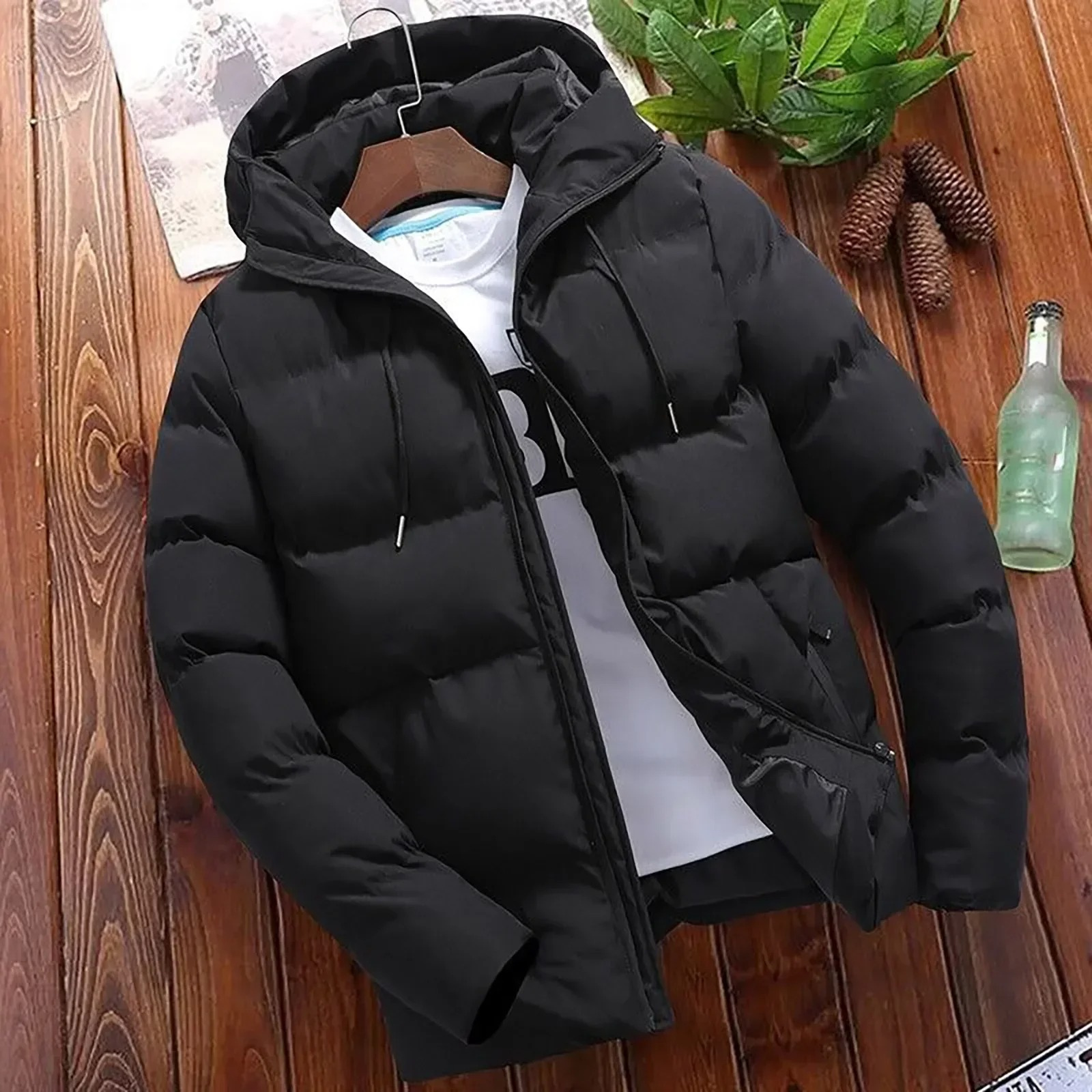 Stronger - Puffer Jacket Men Windproof Lined Winter Jacket With Hood