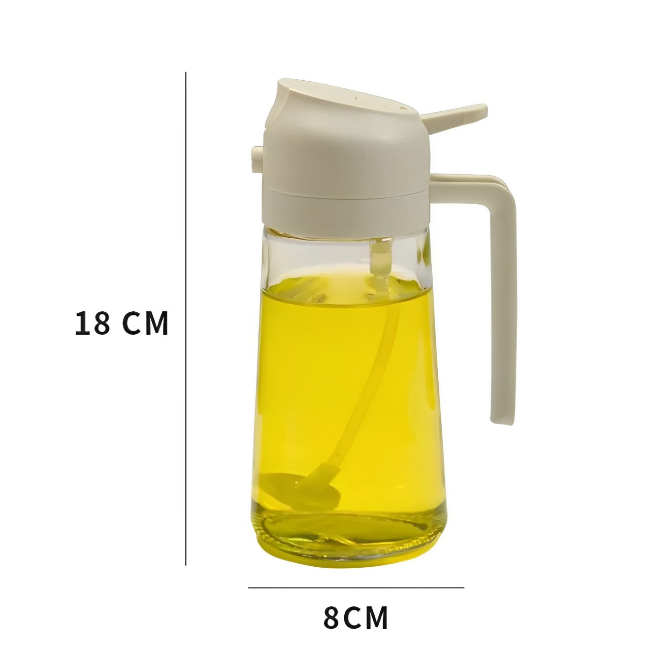 2-in-1 Olive Oil Dispenser &amp; Sprayer – Perfect for Cooking, Salads, and BBQ