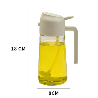 2-in-1 Olive Oil Dispenser &amp; Sprayer – Perfect for Cooking, Salads, and BBQ