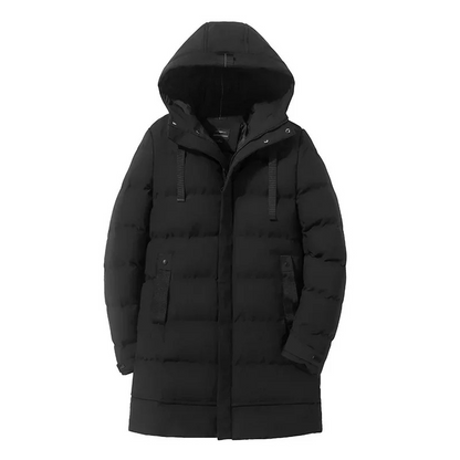 Puffer Jacket Men With Hood Warm Lined Winter Jacket