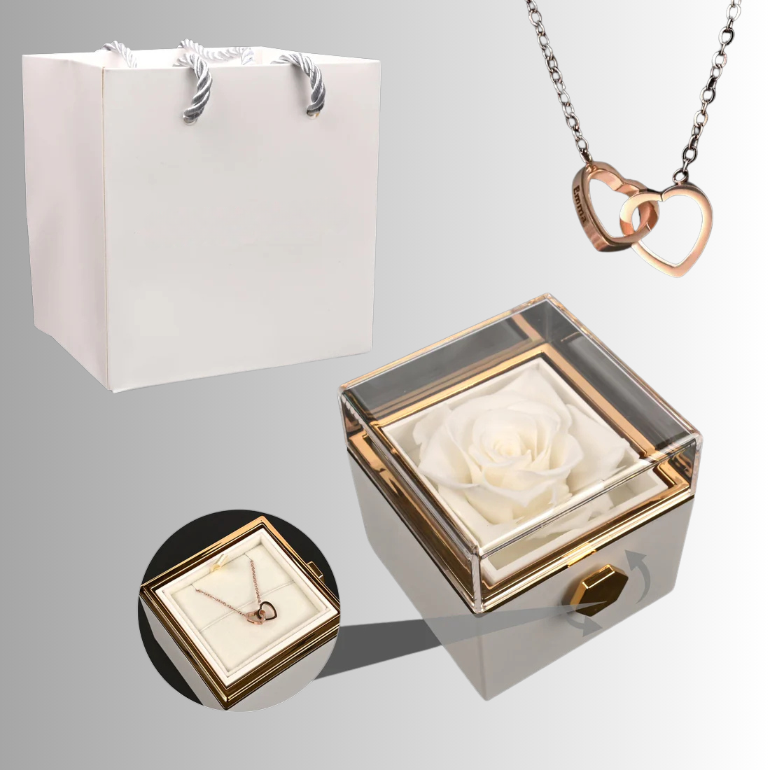 Rose Box &amp; Necklace