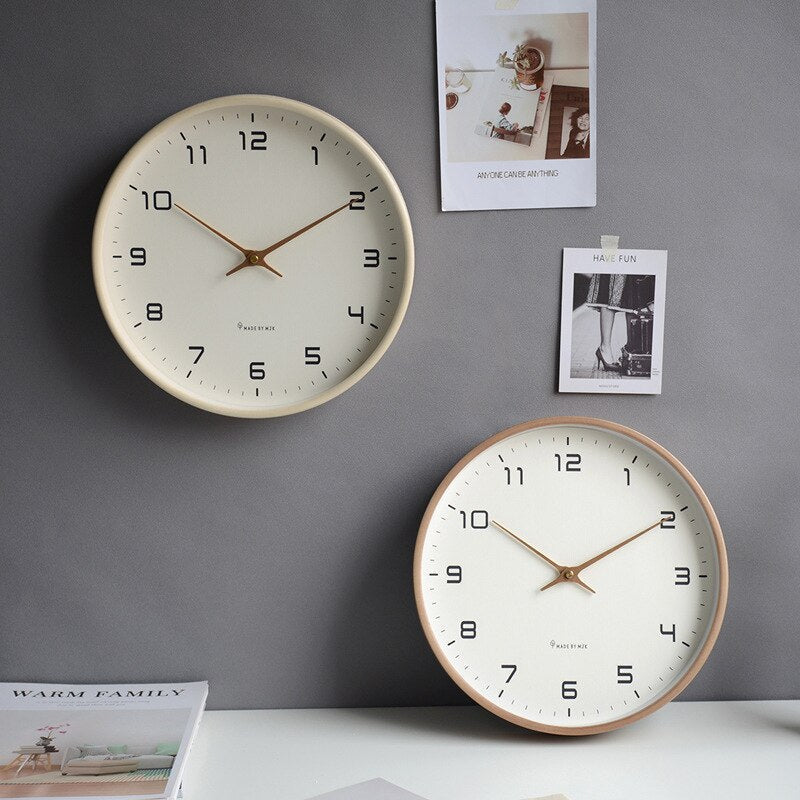 Scandinavian Simplicity Wooden Wall Clock – Elegant Minimalism