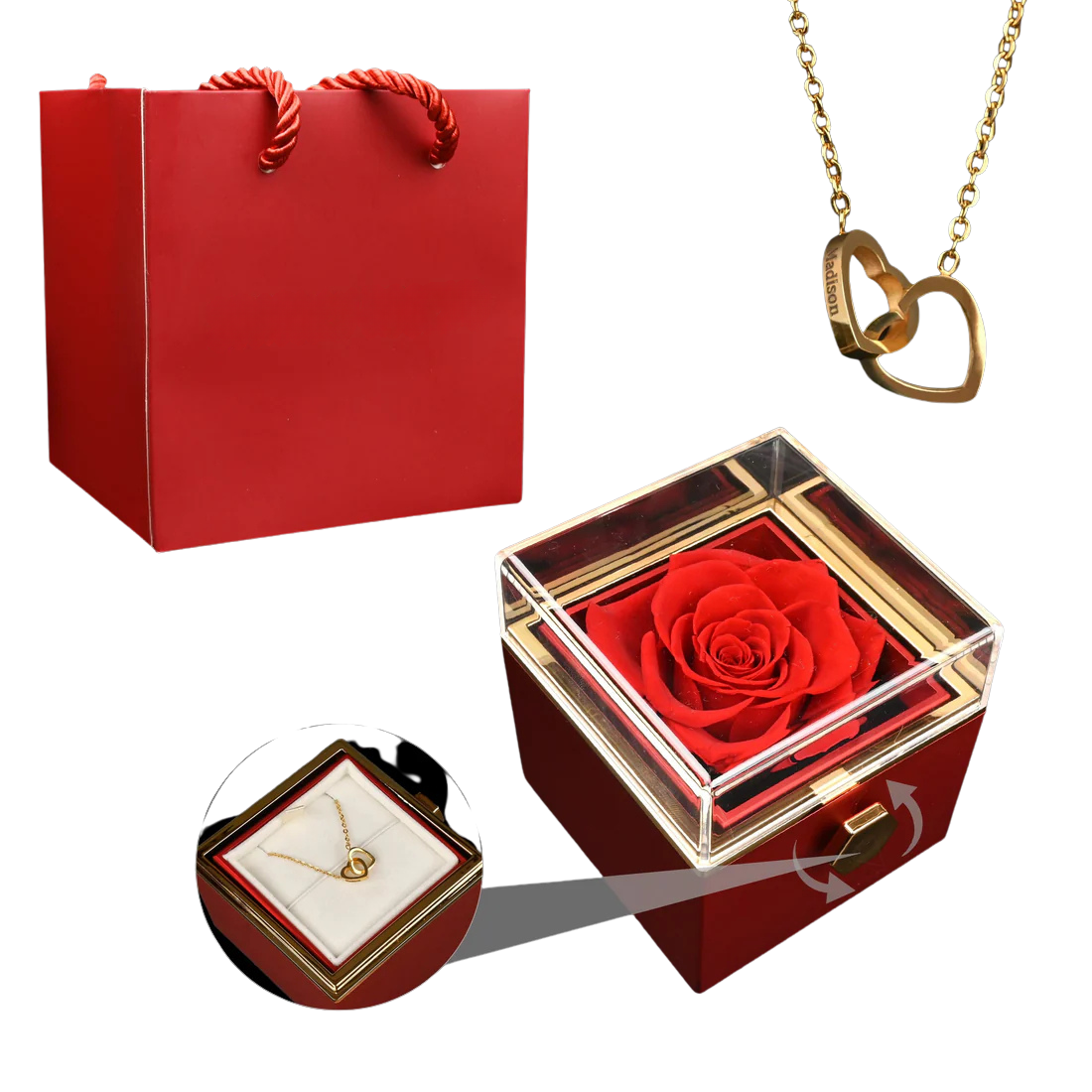 Rose Box &amp; Necklace