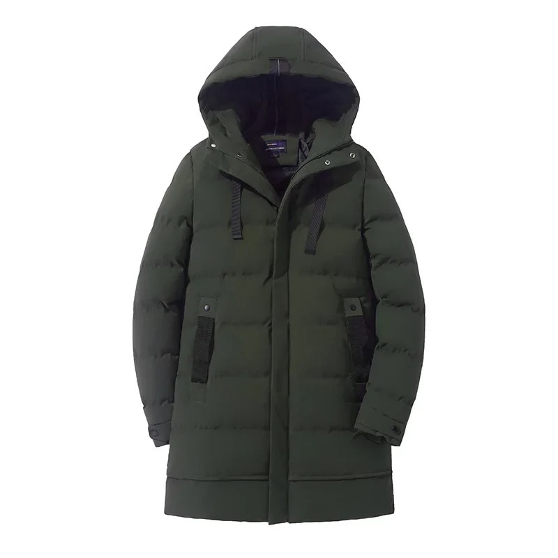 Puffer Jacket Men With Hood Warm Lined Winter Jacket