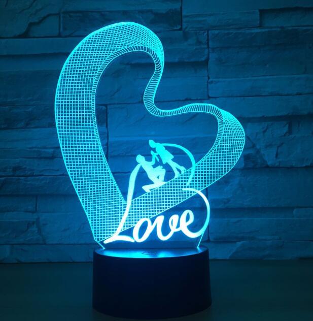 Colorful LED night light