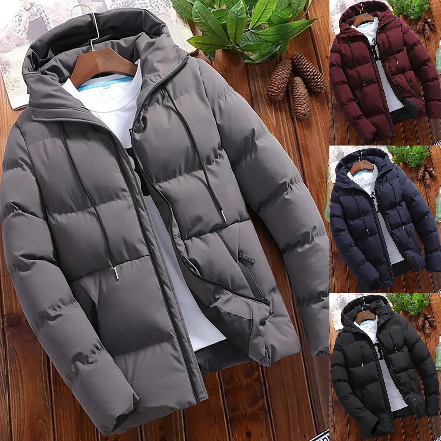 Stronger - Puffer Jacket Men Windproof Lined Winter Jacket With Hood