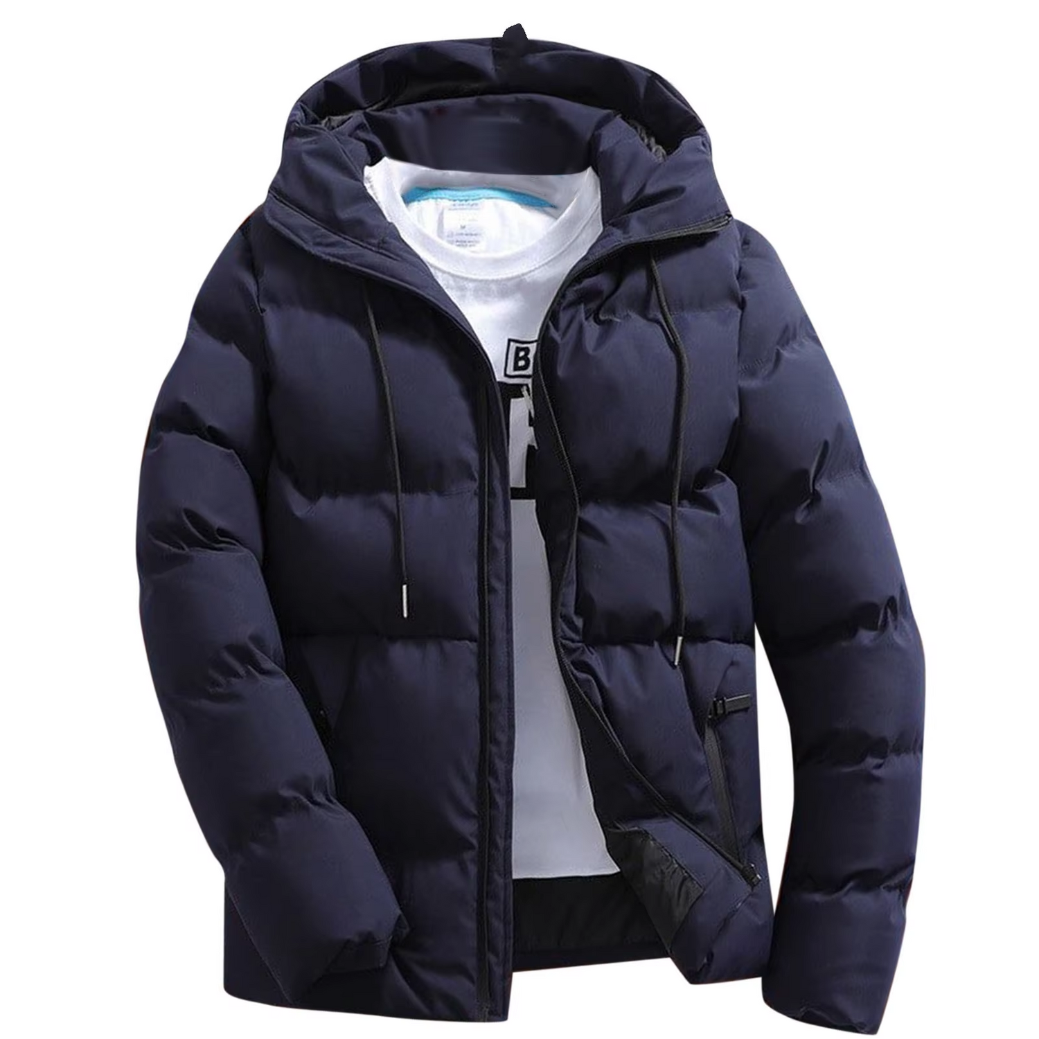 Jackend - Puffer Jacket for Men with Fleece Lining, Warmly Insulated Winter Jacket