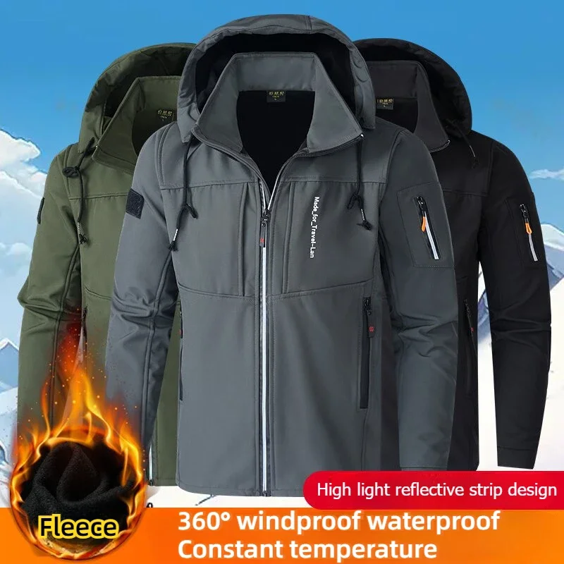 Wintora - Waterproof Winter Coat Men – Warm Lined, Weatherproof, With Hood