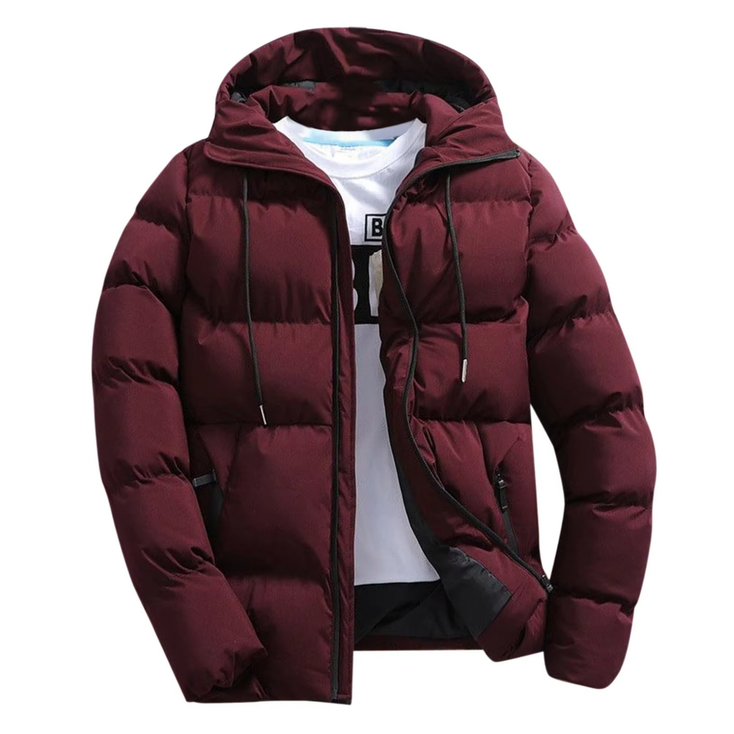 Jackend - Puffer Jacket for Men with Fleece Lining, Warmly Insulated Winter Jacket