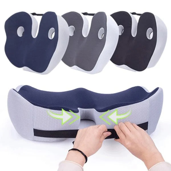 Adjustable Memory Foam Sit Bone Relief Seat Cushion