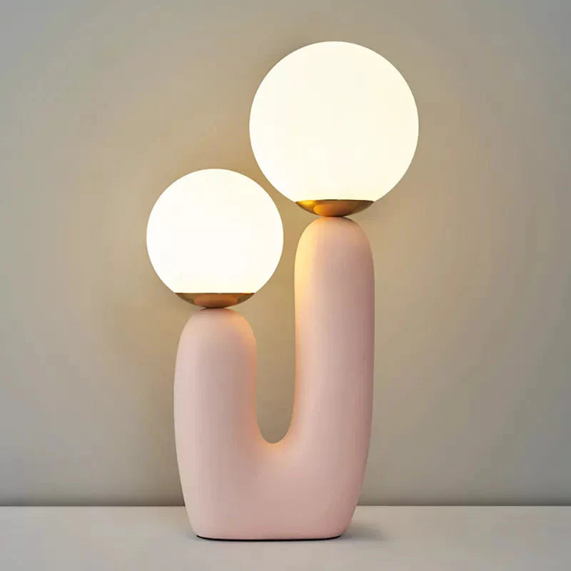 Art Resin Table Lamp | Minimalist Design Illumination