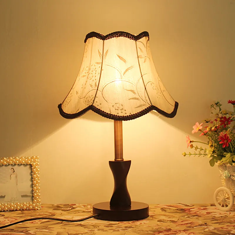 Wooden Table Lamp for Living Room | Natural Elegance