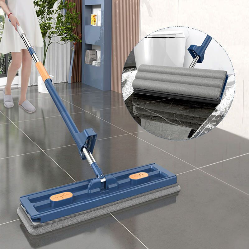 Hands-Free Microfiber Flat Mop