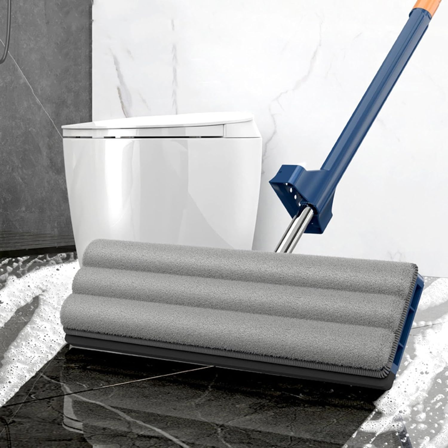 Hands-Free Microfiber Flat Mop