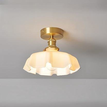 Milky Glass Bedroom Ceiling Light | Elegant &amp; Modern Design