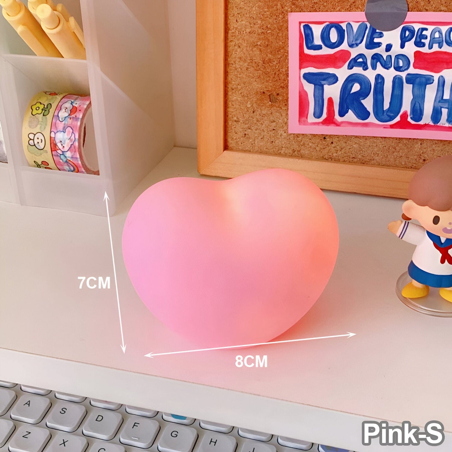 Creative Love Heart LED 3D Lamp