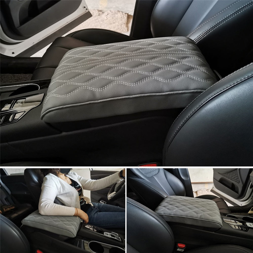 Leather Car Armrest Box Pad (Universal style)