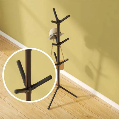 Hallway Coat Rack: Black &amp; White Modern Entrance Hanger Set