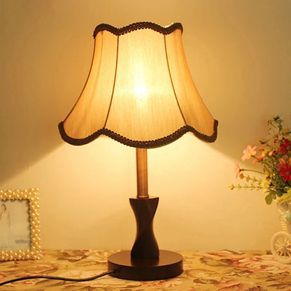 Wooden Table Lamp for Living Room | Natural Elegance