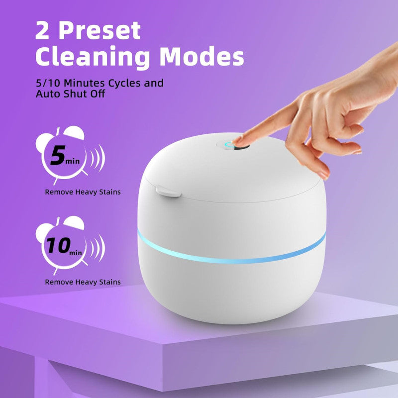 UltraClean Pro: Multi-Functional Ultrasonic Cleaner with UV Sanitizing Lights