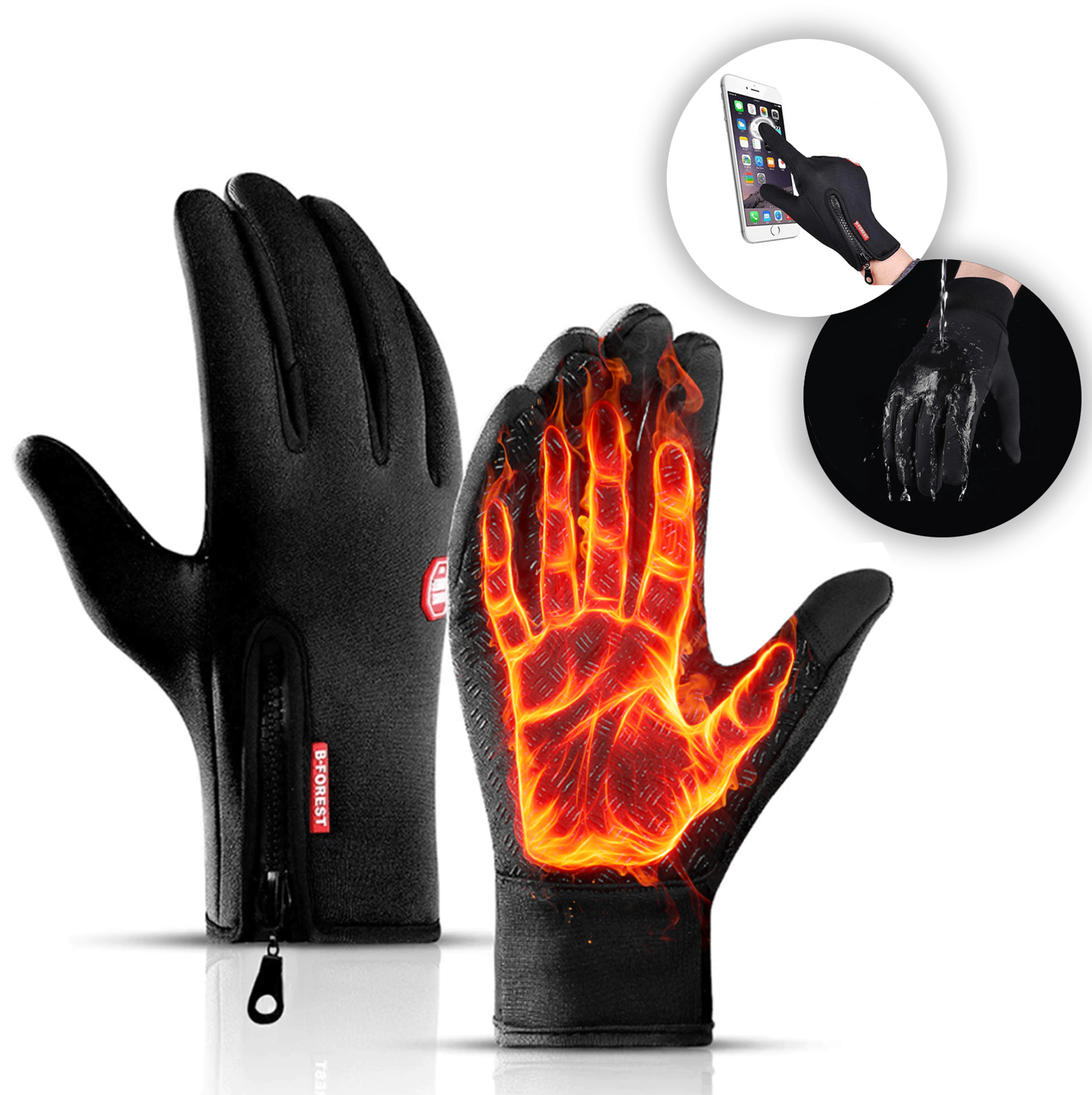 Heated Gloves Warming Cycling Bike Ski Gloves for Men and Women