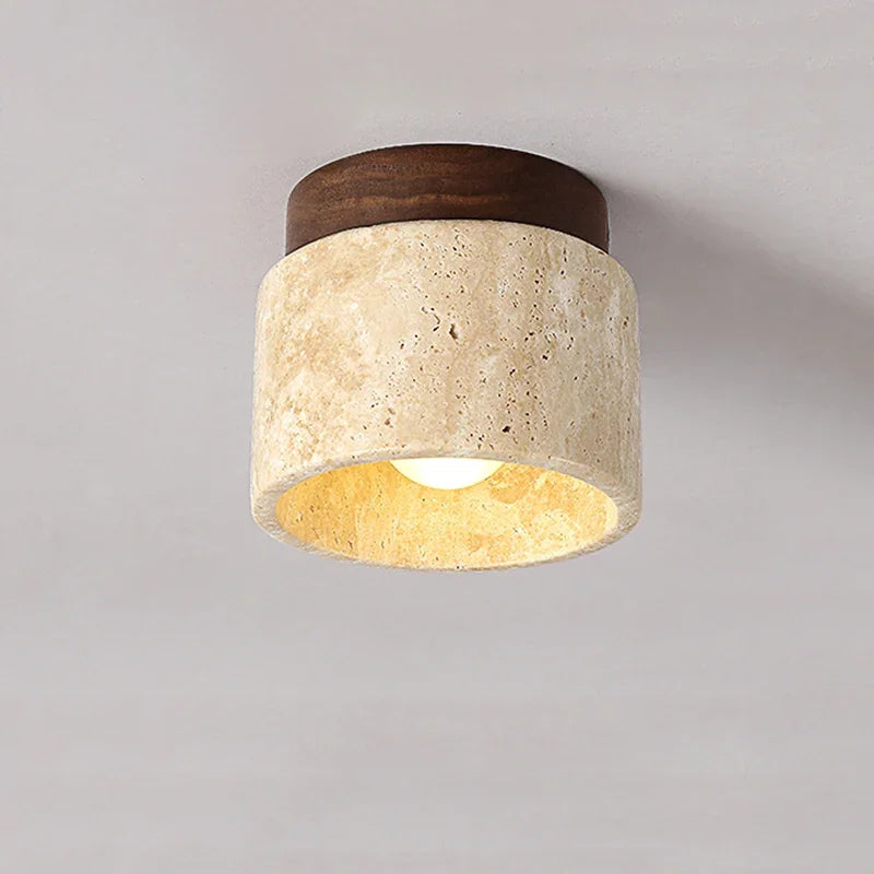 Wabi Sabi Yellow Marble Bedroom Ceiling Lights - Elegant Illumination for Every Space