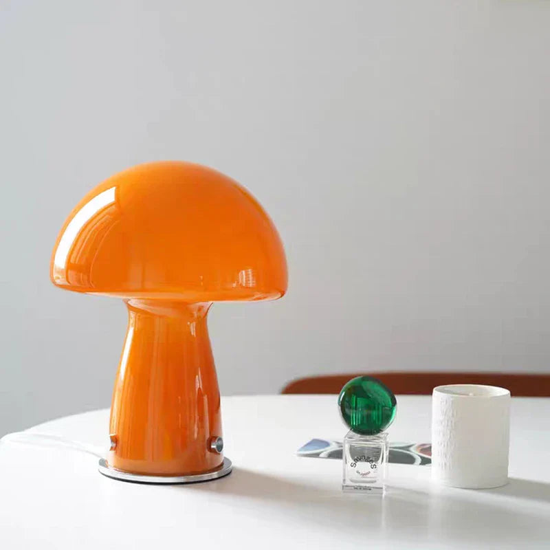 Whimsical Bedside Table Lamp: Small Mushroom Night Light