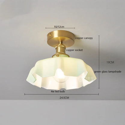 Milky Glass Bedroom Ceiling Light | Elegant &amp; Modern Design