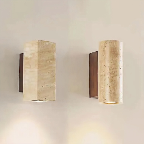 Travertine Stone Wall Light | Timeless Luxury for Your Space