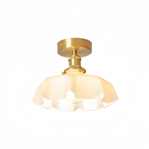 Milky Glass Bedroom Ceiling Light | Elegant &amp; Modern Design