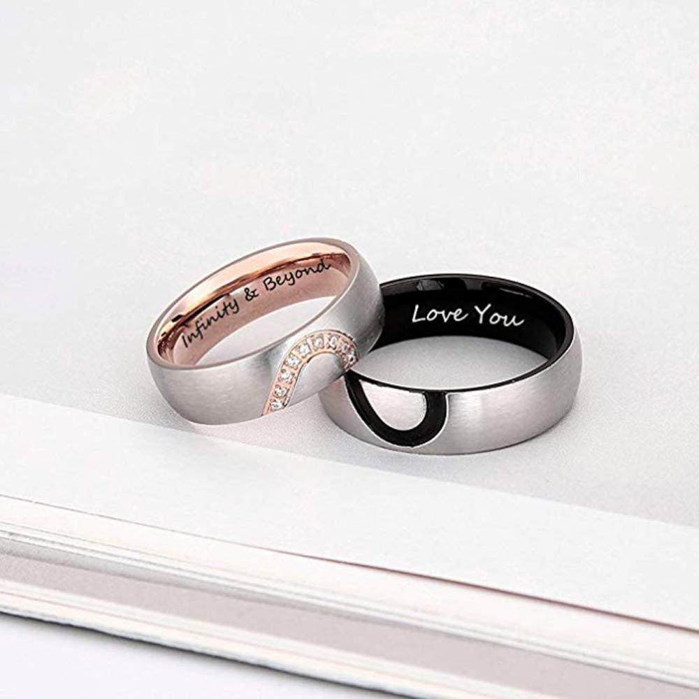 Personalized His &amp; Hers Rings For Couples