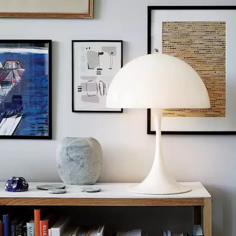 White Mushroom Small Table Lamp | Glowing Elegance