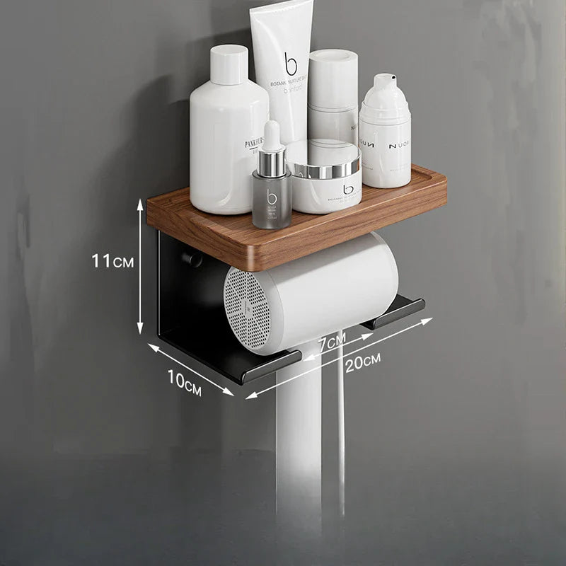 Space-Saving Hairdryer Holder: Elevate Your Bathroom and Bedroom Decor