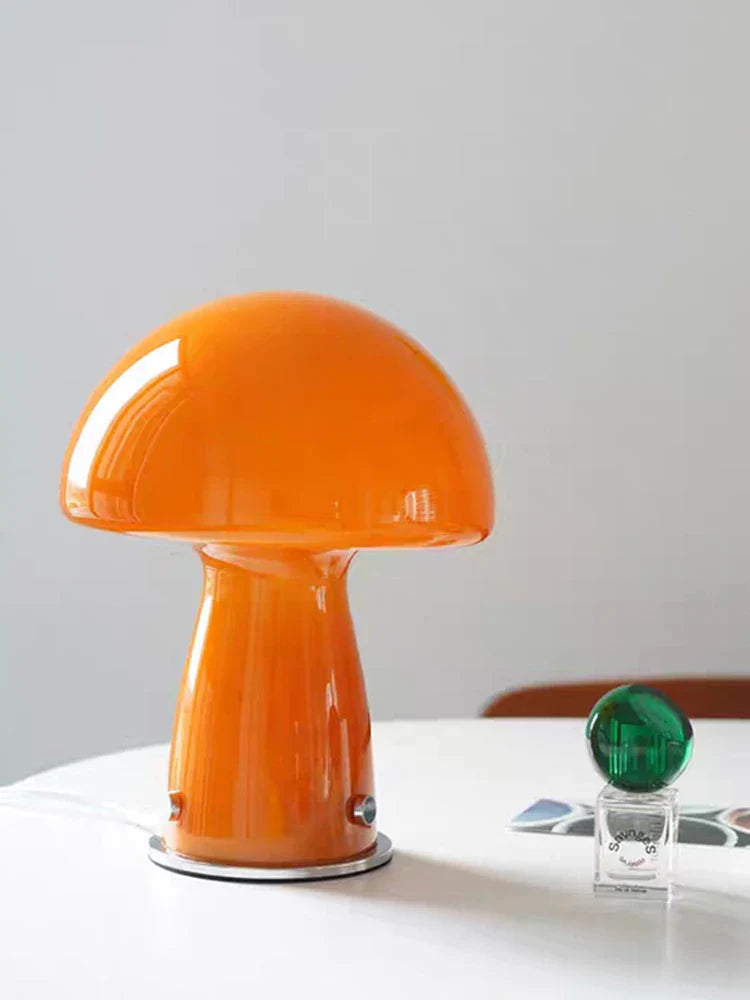 Whimsical Bedside Table Lamp: Small Mushroom Night Light