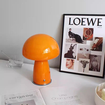 Whimsical Bedside Table Lamp: Small Mushroom Night Light