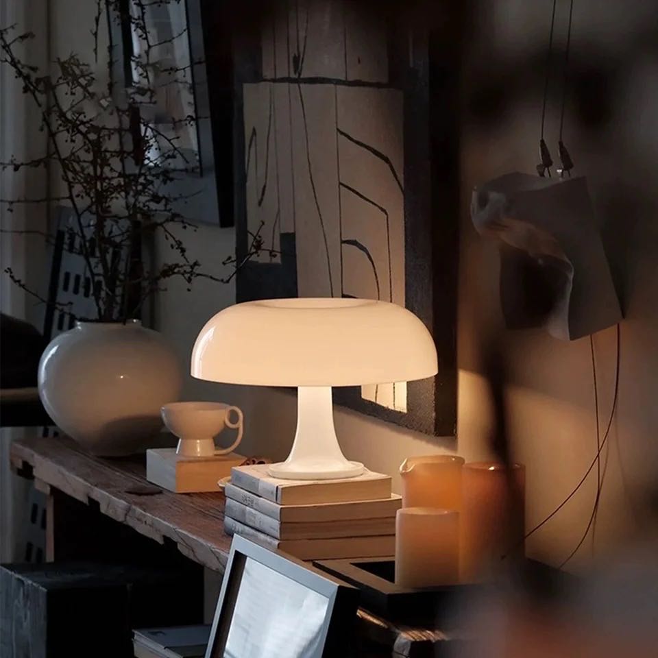 Orange Mushroom Lamp | Timeless Decor