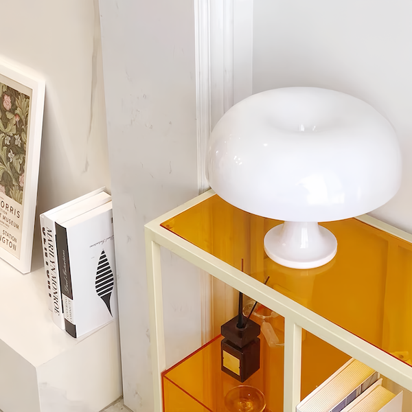 Orange Mushroom Lamp | Timeless Decor